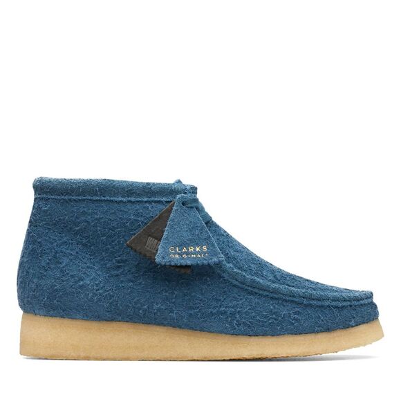 Clarks Mens Wallabee Boot Blue Boots (NWT) - Picture 1 of 6